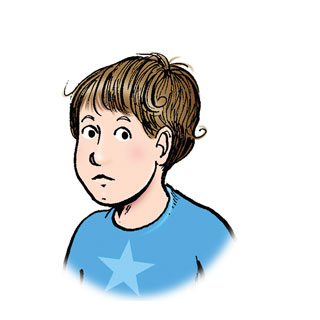 Robin is a young white boy who looks like Michael.