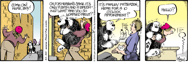 A Farley comic strip.