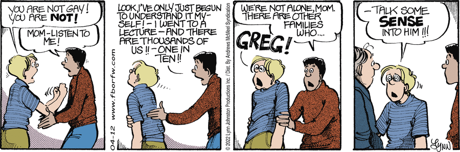 A strip from Lawrence's story