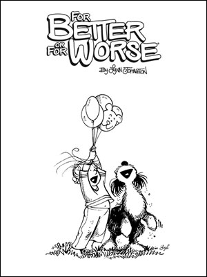 Elizabeth and Farley with Balloons