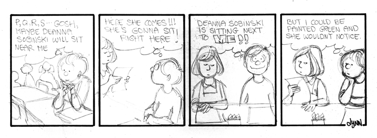 Michael wishes he could get Deanna's attention.