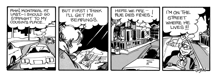 Connie finds herself on Phil's street.