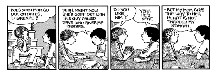 Michael asks Lawrence if his mom goes on dates.